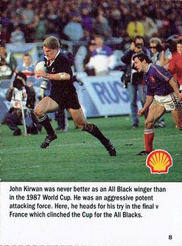 1992 Shell Rugby Greats #8 John Kirwan Front